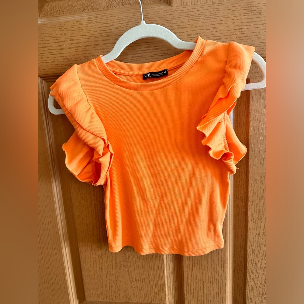 Ruffle sleeve Zara Shirt